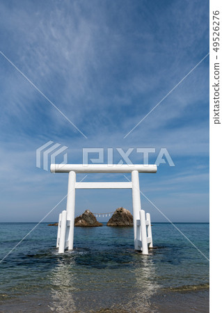 櫻井二見浦的夫妻岩岩石 49526276