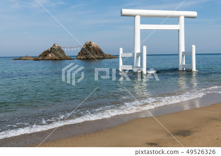 櫻井二見浦的夫妻岩岩石 49526326