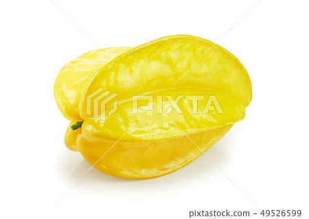 Carambola or star-fruit isolated on white background 49526599
