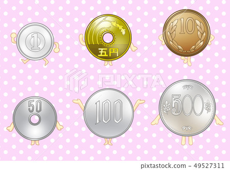 Coin list Japanese yen (character style) 49527311