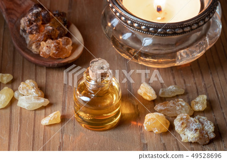 A bottle of frankincense essential oil with 49528696