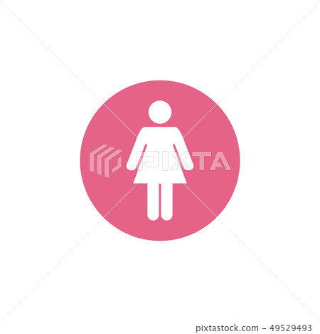 Female gender icon graphic design template vector 49529493