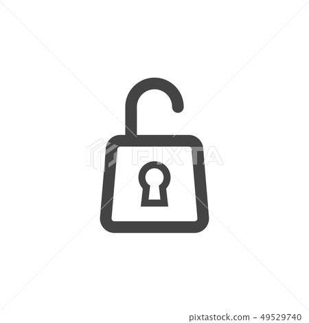 Padlock icon graphic design template vector 49529740