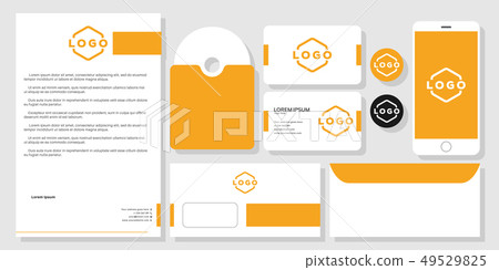 Stationery business card mockup design branding 49529825