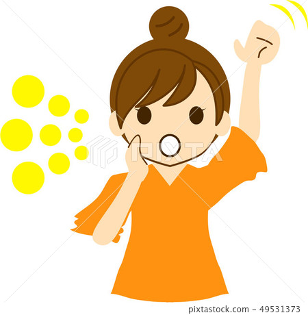 女人用一隻手舉起 女人用一隻手舉起 49531373