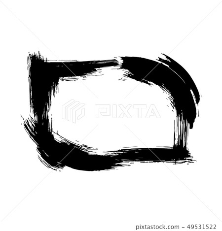 Vector Dry brush frames. Hand drawn artistic frames. Black and white engraved ink art. Frame border Vector Dry brush frames. Hand drawn artistic frames. Black and white engraved ink art. Frame border 49531522