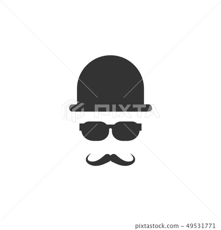 Moustache icon graphic design template vector Moustache icon graphic design template vector 49531771