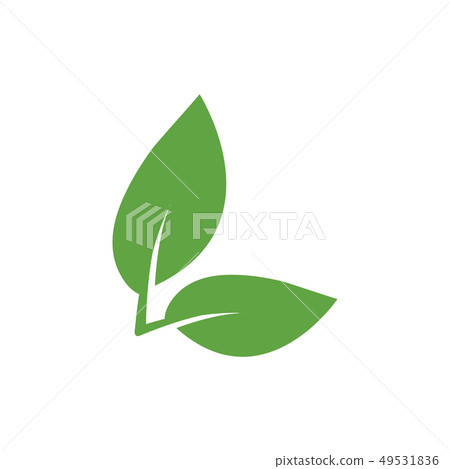 Green leaf icon graphic design template vector - Stock Illustration ...