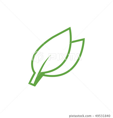Green leaf icon graphic design template vector Green leaf icon graphic design template vector 49531840