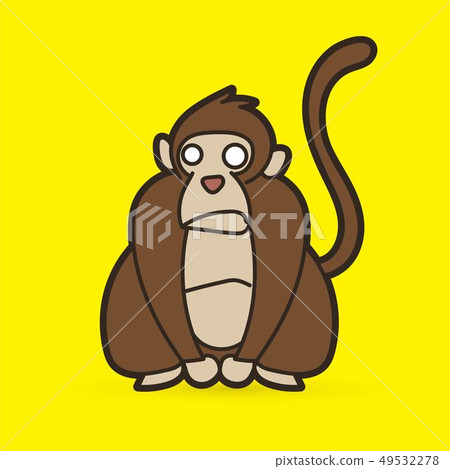 Monkey graphic vector 49532278