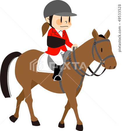Parasport Equestrian Illustration 49533528