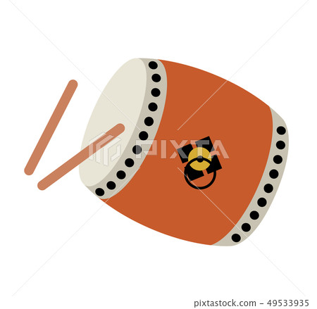 Japanese drum icon Japanese drum icon 49533935