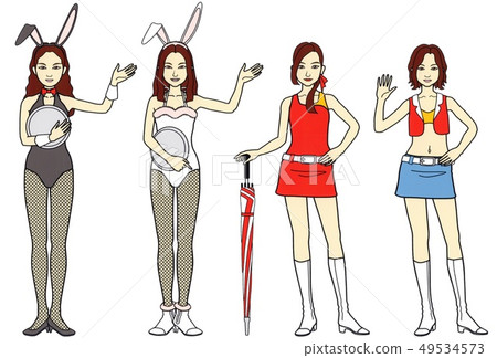 Bunny Girl Campaign Girl Standing (Color) 49534573