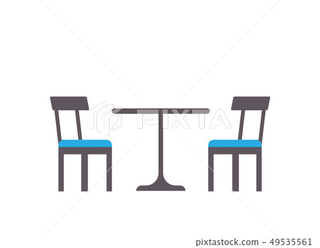 Empty Design of Table with Soft Chairs Vector 49535561