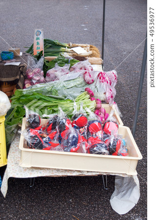 Gifu Prefecture, Takayama City, Takayama Jinya Morning Market Local Vegetables 49536977