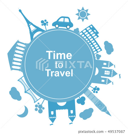 Time to travel, concept 49537087