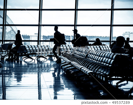 Departure lounge of an airport Departure lounge of an airport 49537289
