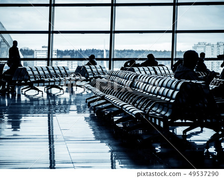 Departure lounge of an airport Departure lounge of an airport 49537290