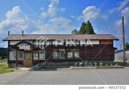 Yamagata Railway Flower Nagai Line Wooden Station Nishiotsuka Station 49537332