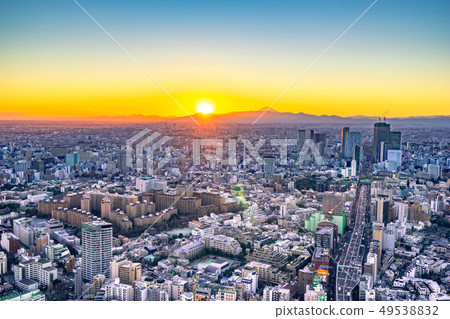 從六本木山日落日出圖像[東京] 49538832