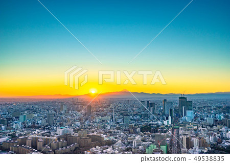 從六本木山日落日出圖像[東京] 49538835