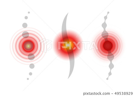 Spine pain area. Backache abstract vector icons. Medical infographic elements. Vector illustration. Spine pain area. Backache abstract vector icons. Medical infographic elements. Vector illustration. 49538929