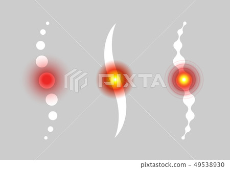 Spine pain area. Backache abstract vector icons. Medical infographic elements. Vector illustration. Spine pain area. Backache abstract vector icons. Medical infographic elements. Vector illustration. 49538930