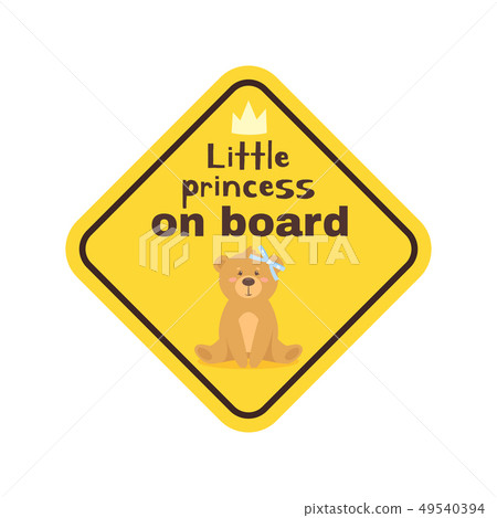 Baby on board safety sign 49540394