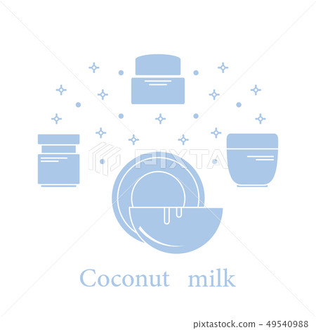 Coconut milk for cosmetics and care products 49540988