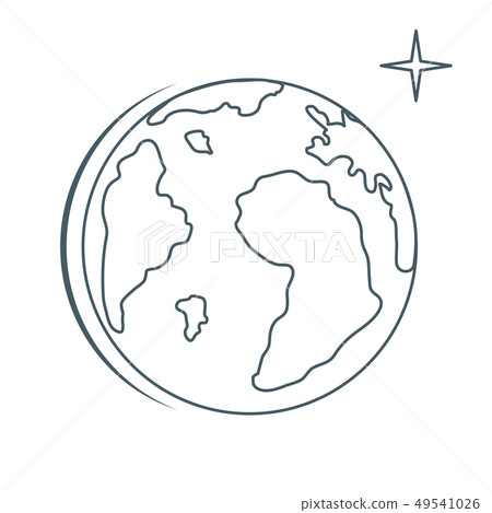 Planet Earth World vector icon. Earth Day. 49541026