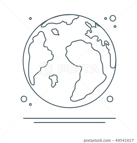 Planet Earth World vector icon. Earth Day. 49541027