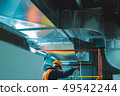 industrial hvac repair installation worker process 49542244