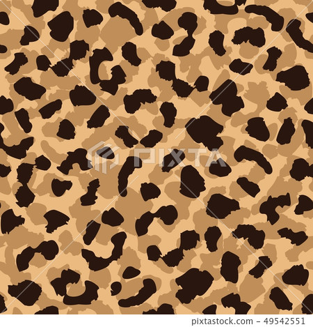 Leopard skin seamless pattern. Abstract animal fur Leopard skin seamless pattern. Abstract animal fur 49542551