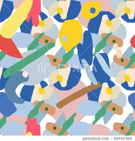 Abstract contemporary collage seamless pattern. Abstract contemporary collage seamless pattern. 49542568