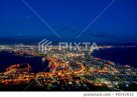 [Hokkaido] Night view of Hakodate 49542632