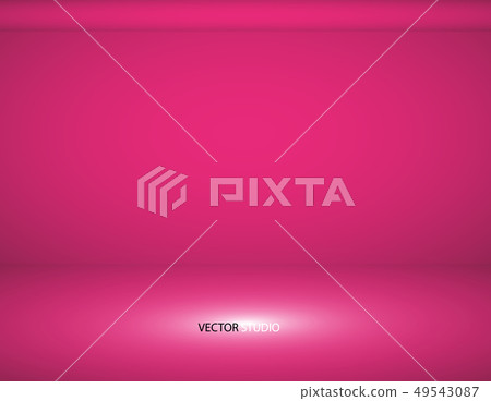 Studio background. Vector empty pink studio for your design, spotlight. Vector graphics. Empty Studio background. Vector empty pink studio for your design, spotlight. Vector graphics. Empty 49543087