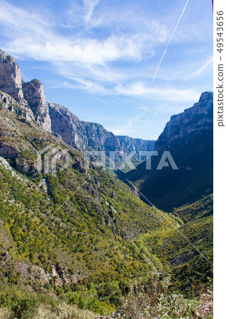 Vikos Gorge at Zagoria in Pindus mountains of 49543656