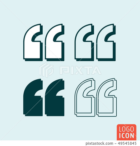 Quotes - citation comma sign. Quotation - double Quotes - citation comma sign. Quotation - double 49545845