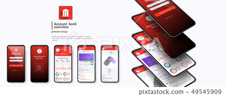 Banking App UI Kit for responsive mobile app Banking App UI Kit for responsive mobile app 49545909