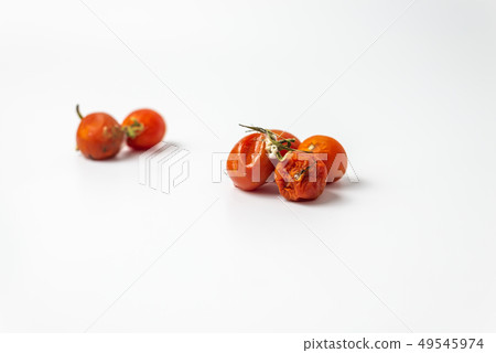 ugly cherry tomato with mold  49545974