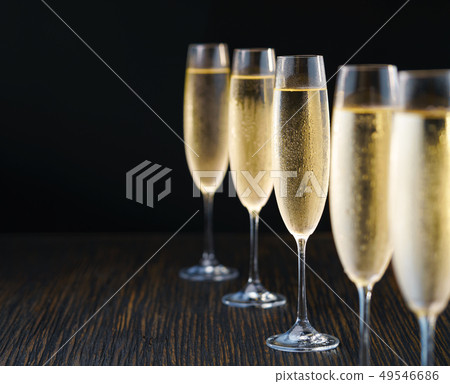 Champagne glasses ,close-up Champagne glasses ,close-up 49546686