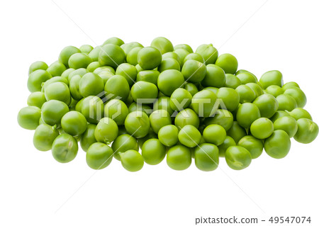 green peas on white background ,isolated green peas on white background ,isolated 49547074