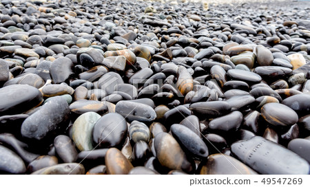 Unusual black rock at Ko Hin Ngam island, Thailand 49547269