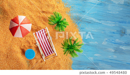 Exotic beach with space 49548480