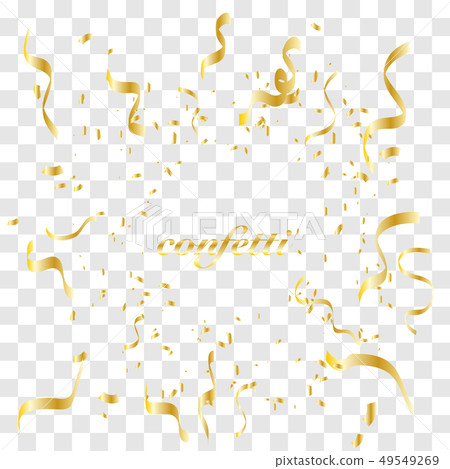 Falling shiny golden confetti Falling shiny golden confetti 49549269