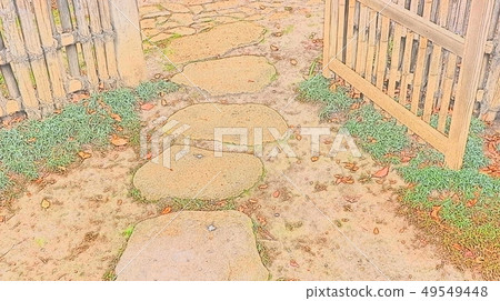 Japanese Garden Illustration 6 Japanese Garden Illustration 6 49549448