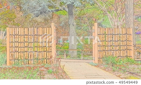 Japanese Garden Illustration 7 Japanese Garden Illustration 7 49549449
