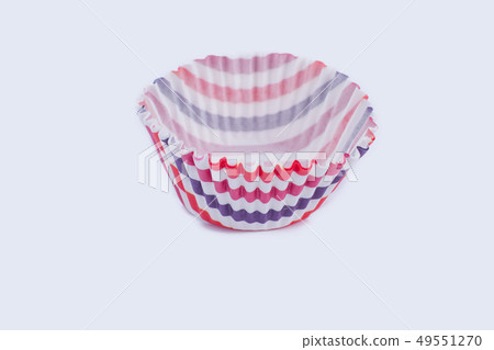 Paper form for cupcake on white background. Paper form for cupcake on white background. 49551270