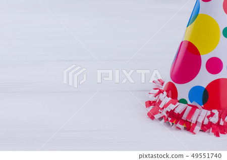 Cone hat with fringe for Birthday party. 49551740
