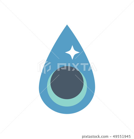 water drop icon 49551945
